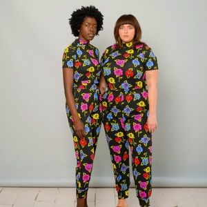 Nooworks Roses Mock Neck NWOT